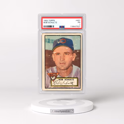 1952 Topps #401 Bob Schultz (PSA 1 PR)