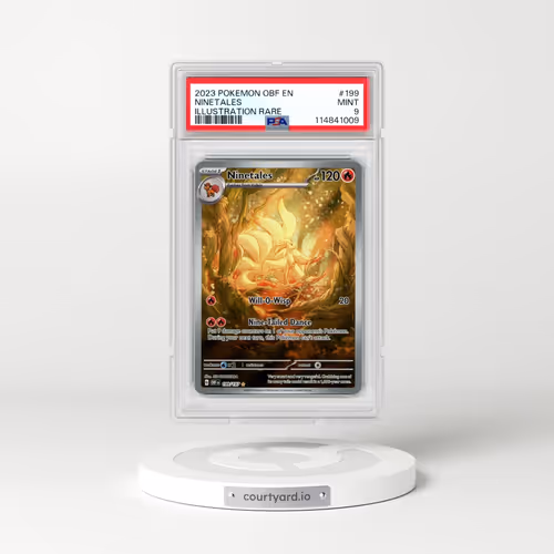 2023 Pokémon Obf EN-Obsidian Flames #199 Ninetales - Illustration Rare (PSA 9 MINT)