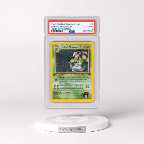 2000 Pokémon Gym Challenge #4 Erika's Venusaur - 1st Edition Holo (PSA 9 MINT)