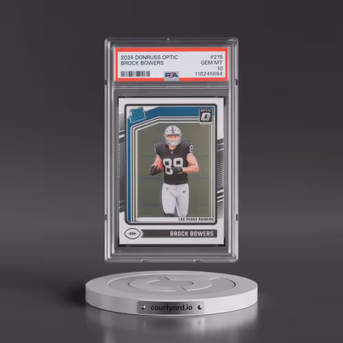 2024 Panini Donruss Optic #215 Brock Bowers (PSA 10 GEM MINT)