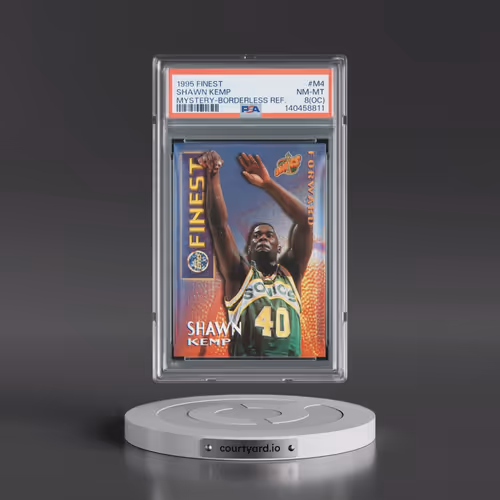 1995 Finest Mystery #M4 Shawn Kemp - Borderless Refractor (PSA 8 NM-MT)