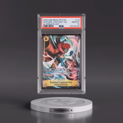 2025 One Piece OP10-Royal Blood #112 Eustass "Captain" Kid - Alternate Art (PSA 10 GEM MINT)