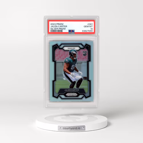 2023 Panini Prizm #381 Jalen Carter - Silver Prizm (PSA 10 GEM MINT)