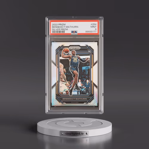 2022 Panini Prizm #254 Bennedict Mathurin - Silver Prizm (PSA 9 MINT)