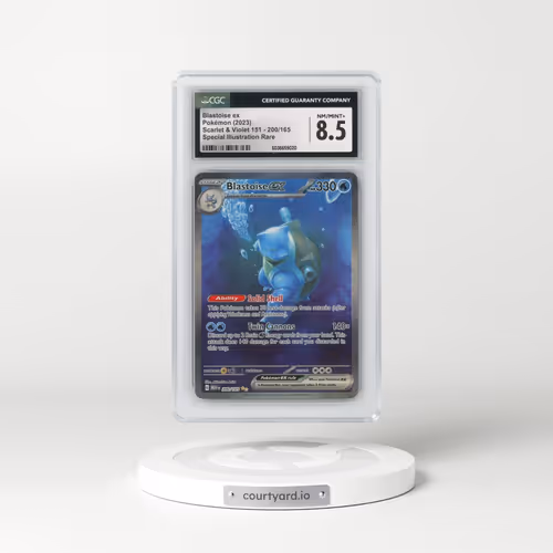 2023 Scarlet & Violet 151 - MEW EN #200/165 Blastoise ex - Special Illustration Rare (CGC 8.5 NM-MT+)