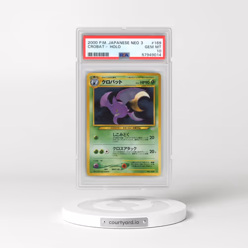 2000 Pokémon Neo 3 #169 Crobat - Holo (PSA 10 GEM MINT)