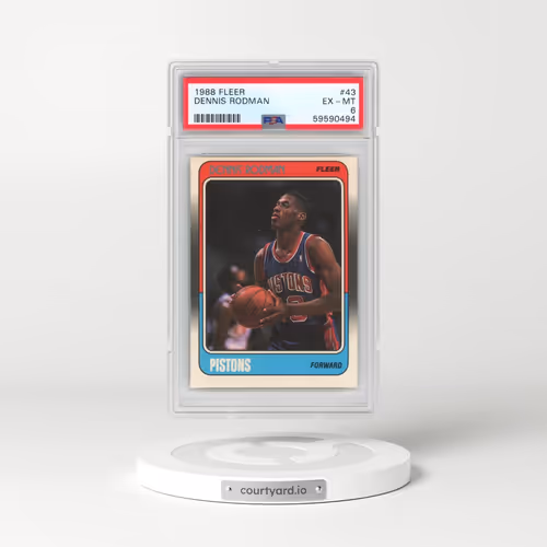 1988 Fleer #43 Dennis Rodman (PSA 6 EX-MT)