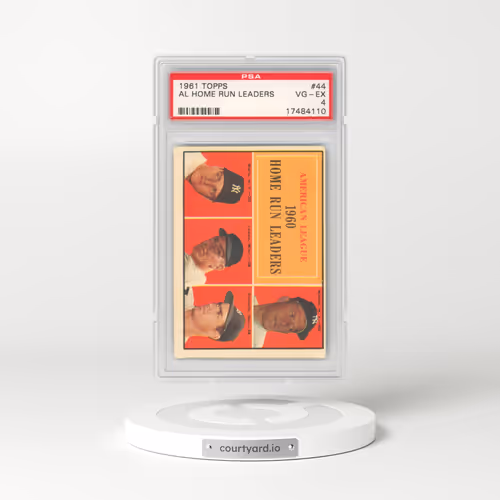 1961 Topps #44 AL Home Run Leaders (PSA 4 VG-EX)