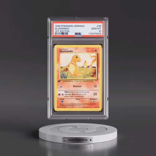 1999 Pokémon #46 Glumanda - 1st Edition (PSA 10 GEM MINT)