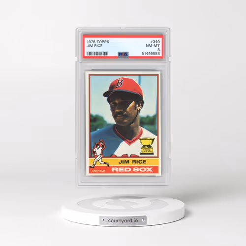 1976 Topps #340 Jim Rice (PSA 8 NM-MT)