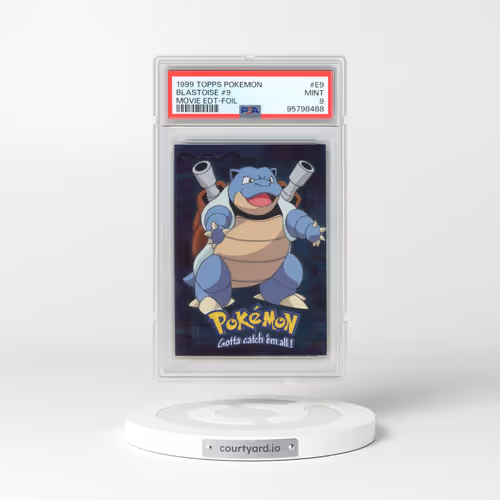 1999 Topps Pokémon the Movie Edt #E9 Blastoise #9 - Foil (PSA 9 MINT)