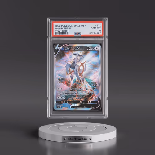 2022 Pokémon Sword & Shield Star Birth #112 Arceus V - Holo Full Art (PSA 10 GEM MINT)