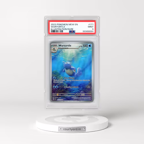 2023 Pokémon Mew EN-151 #171 Wartortle - Illustration Rare (PSA 9 MINT)