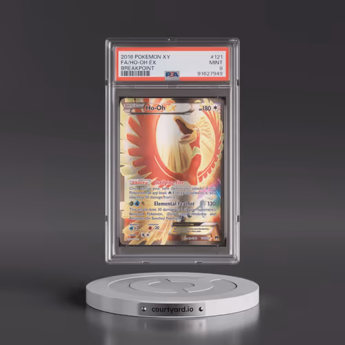 2016 Pokémon XY Breakpoint #121 HO-Oh EX - Holo Full Art (PSA 9 MINT)