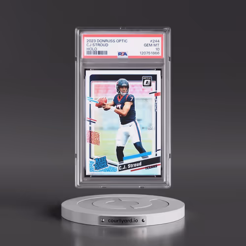 2023 Panini Donruss Optic #244 CJ Stroud - Holo (PSA 10 GEM MINT)