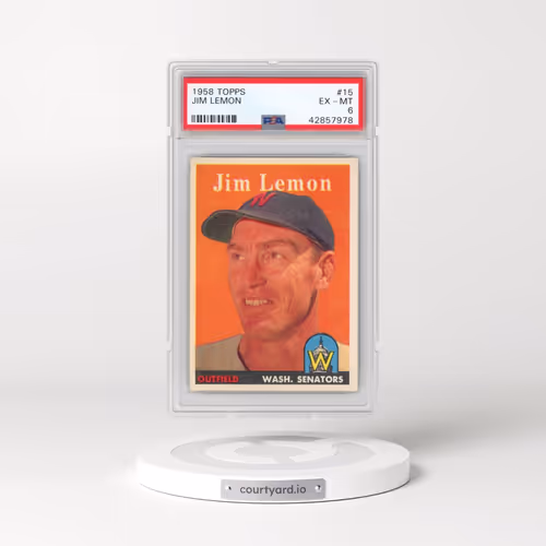 1958 Topps #15 Jim Lemon (PSA 6 EX-MT)