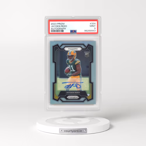 2023 Panini Prizm #334 Jayden Reed - Autograph (PSA 9 MINT)