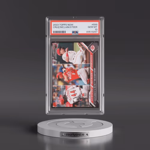 2023 Topps Now #699 Elly de La Cruz/Matt Mclain/Spencer Steer (PSA 10 GEM MINT)
