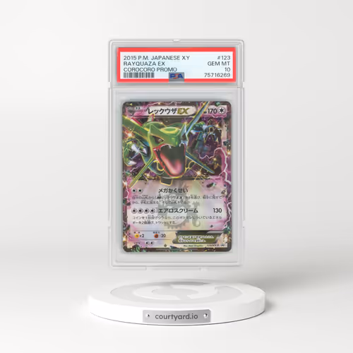 2015 Japanese Pokémon XY Promo #123 Rayquaza EX - Holo Corocoro (PSA 10 GEM MINT)