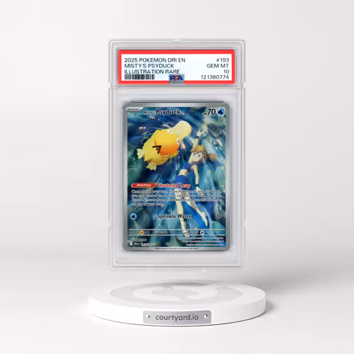 2025 Pokémon Dri EN-Destined Rivals #193 Misty's Psyduck - Illustration Rare (PSA 10 GEM MINT)
