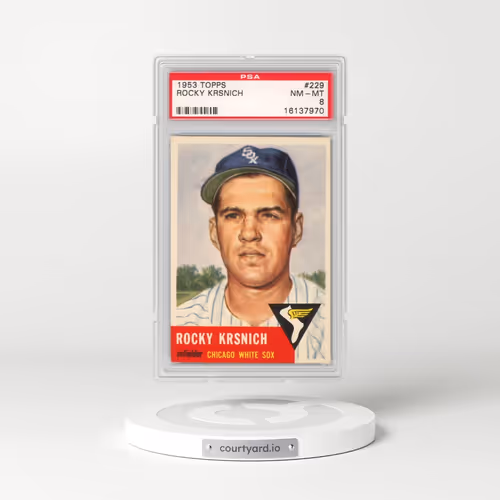 1953 Topps #229 Rocky Krsnich (PSA 8 NM-MT)