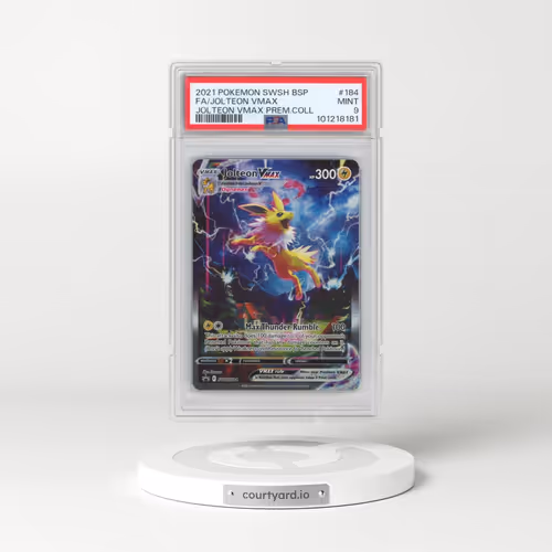 2021 Pokémon Swsh Black Star Promo #184 Jolteon Vmax - Full Art Jolteon Vmax Premium Collection (PSA 9 MINT)