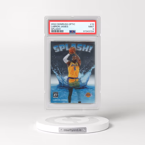 2022 Panini Donruss Optic Splash! #15 LeBron James (PSA 9 MINT)