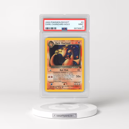 2000 Pokémon Rocket #4 Dark Charizard - Holo (PSA 9 MINT)