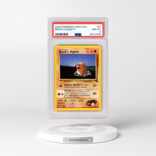2000 Pokémon Gym Challenge #67 Brock's Diglett (PSA 8 NM-MT)