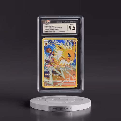 2022 Brilliant Stars #TG04/TG30 Jolteon - Trainer Gallery Holo (CGC 9.5 MINT+)