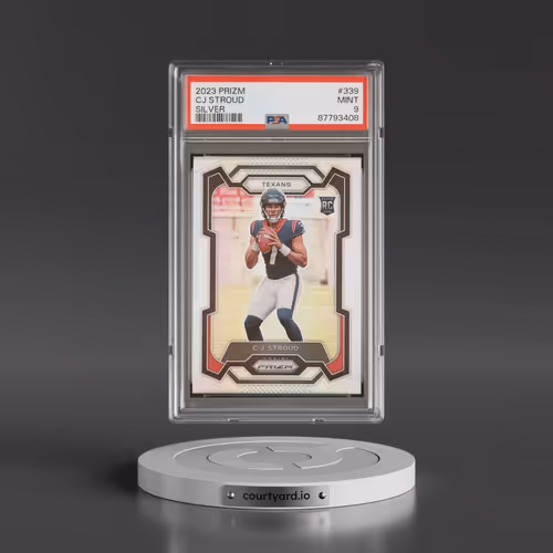 2023 Panini Prizm #339 CJ Stroud - Silver Prizm (PSA 9 MINT)