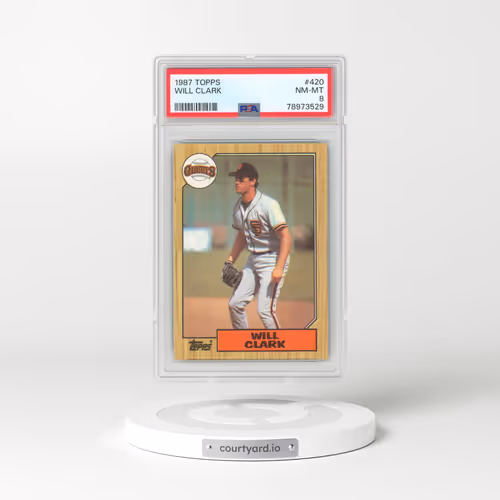 1987 Topps #420 Will Clark (PSA 8 NM-MT)