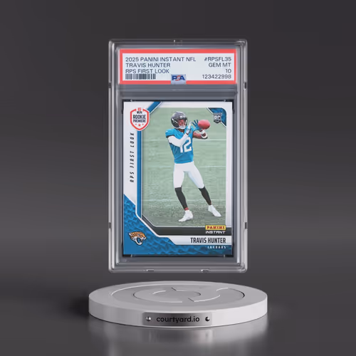 2025 Panini Instant NFL Rps First Look #RPSFL35 Travis Hunter (PSA 10 GEM MINT)
