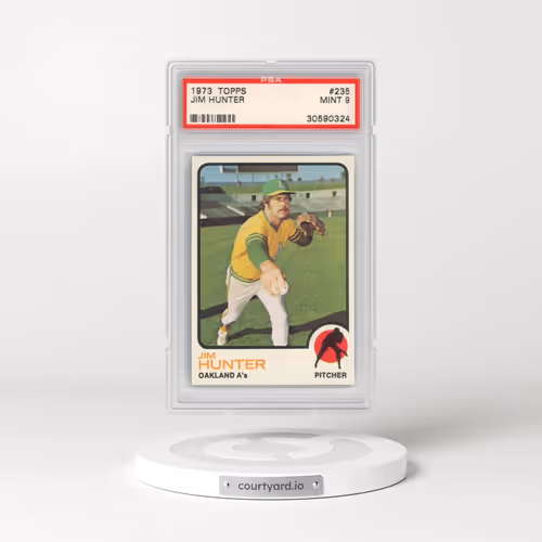 1973 Topps #235 Jim Hunter (PSA 9 MINT)