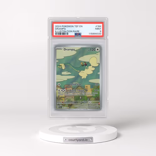 2024 Pokémon Tef EN-Temporal Forces #184 Drampa - Illustration Rare (PSA 9 MINT)