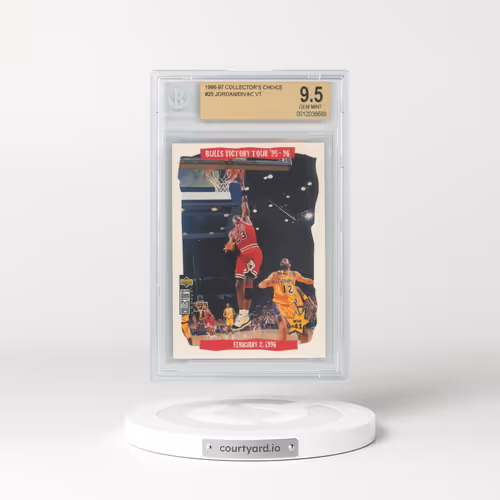 1996 Collector's Choice #25 Michael Jordan / Vlade Divac VT (BGS 9.5 GEM MINT)