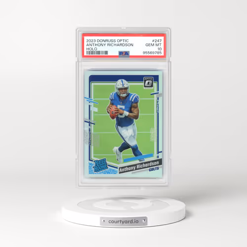 2023 Panini Donruss Optic #247 Anthony Richardson - Holo (PSA 10 GEM MINT)