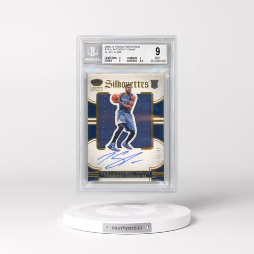 2015 Panini Preferred #19 Towns SL JSY AU/99 RC (BGS 9 MINT)