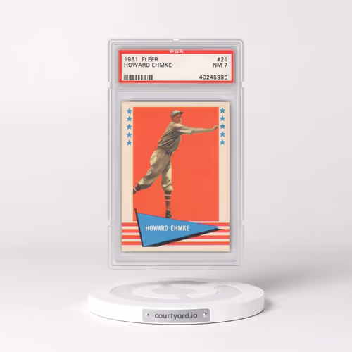 1961 Fleer #21 Howard Ehmke (PSA 7 NM)