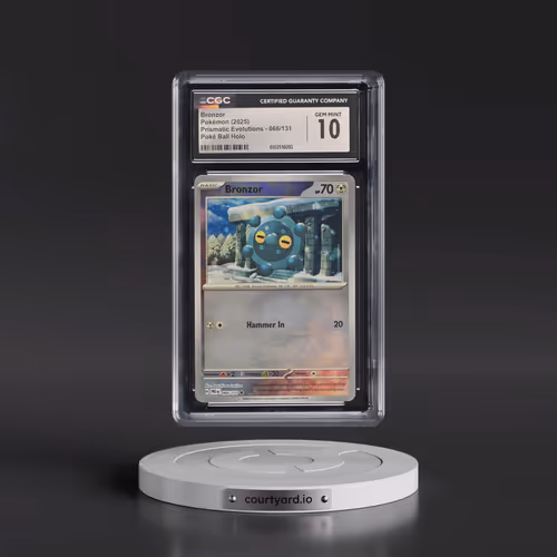 2025 Prismatic Evolutions - PRE EN #066/131 Bronzor - Poké Ball Holo (CGC 10 GEM MINT)