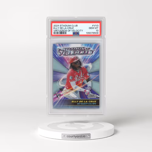 2024 Topps Stadium Club Virtuosos of Velocity #VV3 Elly de La Cruz (PSA 10 GEM MINT)