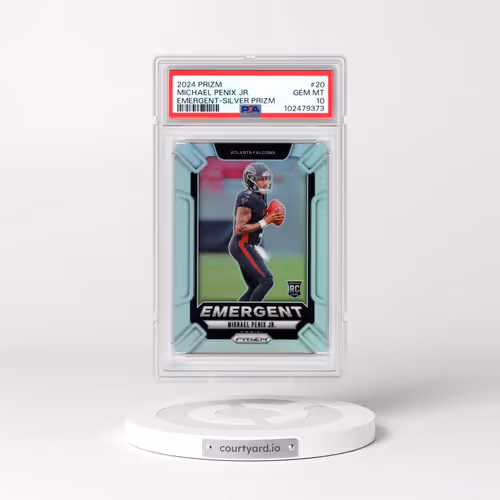 2024 Panini Prizm Emergent #20 Michael Penix Jr. - Silver Prizm (PSA 10 GEM MINT)