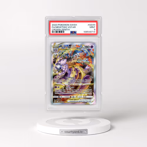 2023 Pokémon Sword and Shield Crown Zenith #GG44 Mewtwo Vstar - Full Art (PSA 9 MINT)