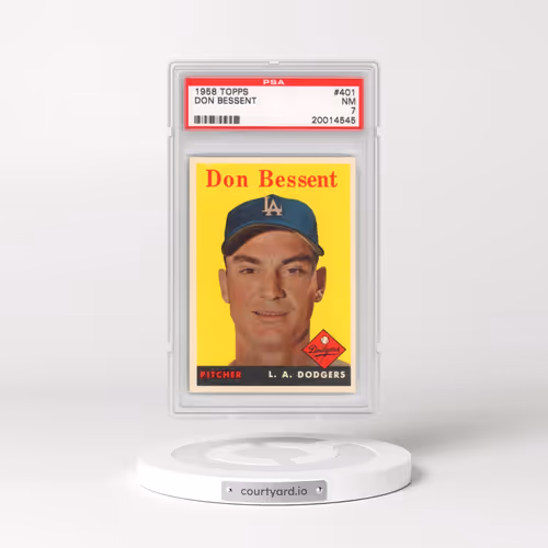 1958 Topps #401 Don Bessent (PSA 7 NM)