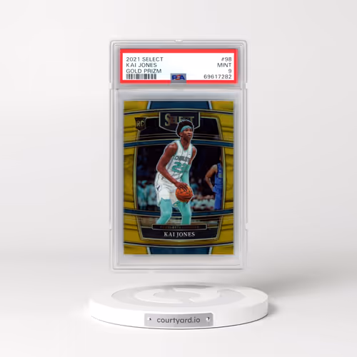2021 Panini Select #98 Kai Jones - Gold Prizm (PSA 9 MINT)