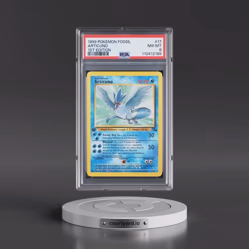 1999 Pokémon Fossil #17 Articuno - 1st Edition (PSA 8 NM-MT)