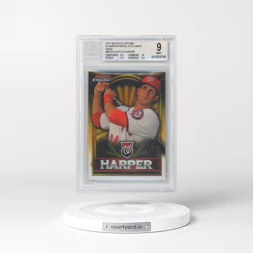 2011 Bowman Chrome Bryce Harper Retail Exclusives #BCE1 Bryce Harper - Gold (BGS 9 MINT)