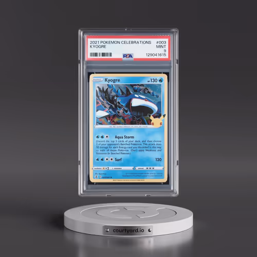 2021 Pokémon Celebrations #003 Kyogre (PSA 9 MINT)