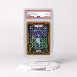 2023 Panini Prizm #368 Jordan Addison - Lazer Prizm (PSA 10 GEM MINT)