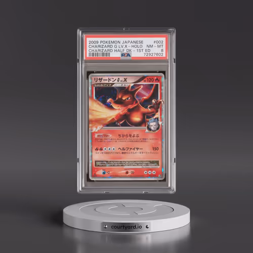 2009 Pokémon Charizard Half Deck #002 Charizard G LV.X - 1st Edition Holo (PSA 8 NM-MT)